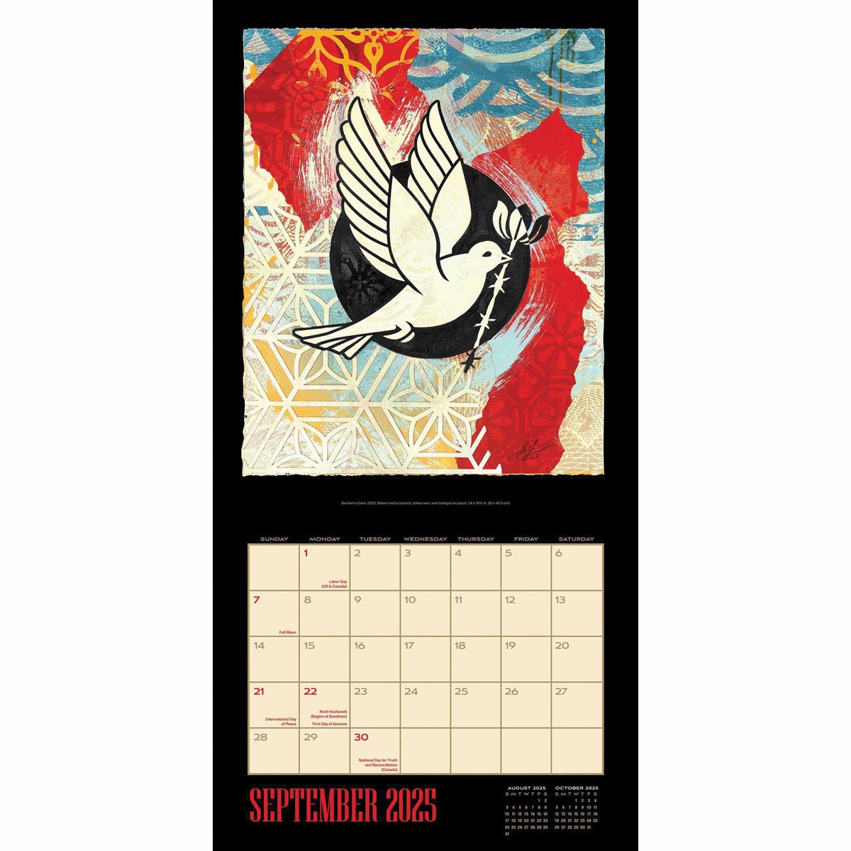 Shepard Fairey 2025 Wall Calendar StolenSpace