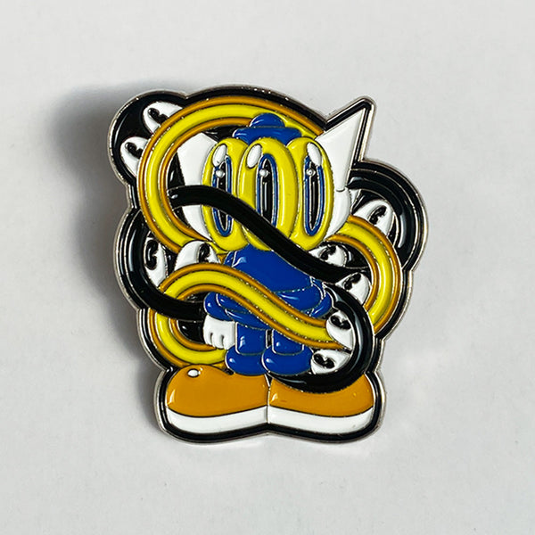 Benzilla & Kabekui - 'Eye Contact' pin badge