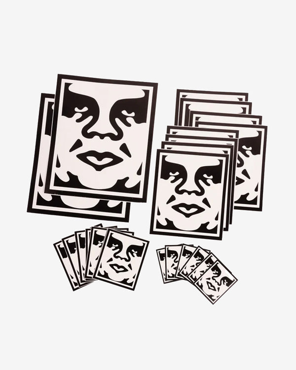 STICKER PACK 2-ICON FACE - ASSORTED