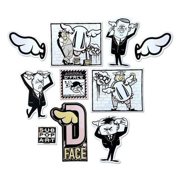 D*Face - 'Beware The Wing' Sticker Pack