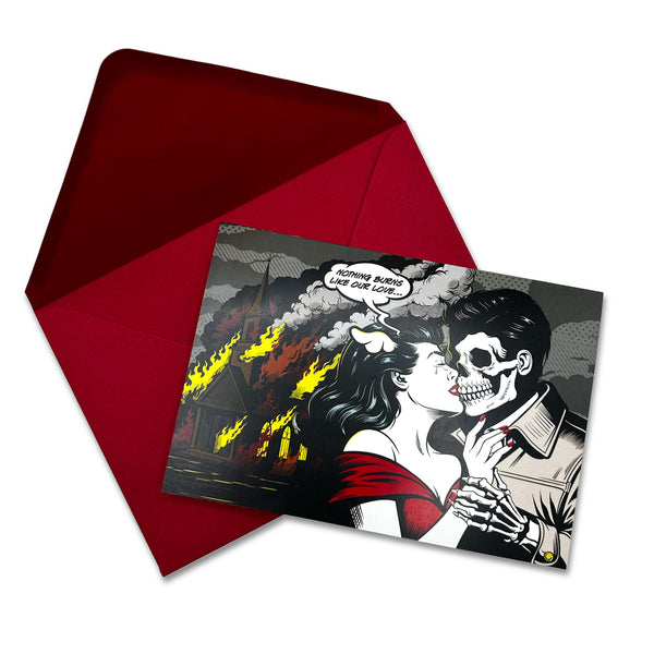 D*Face - 'Nothing Burns Like Our Love' Valentines Card