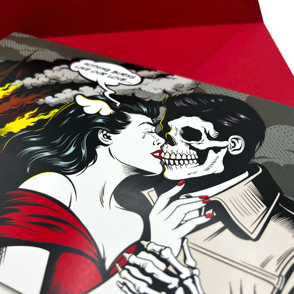 D*Face - 'Nothing Burns Like Our Love' Valentines Card