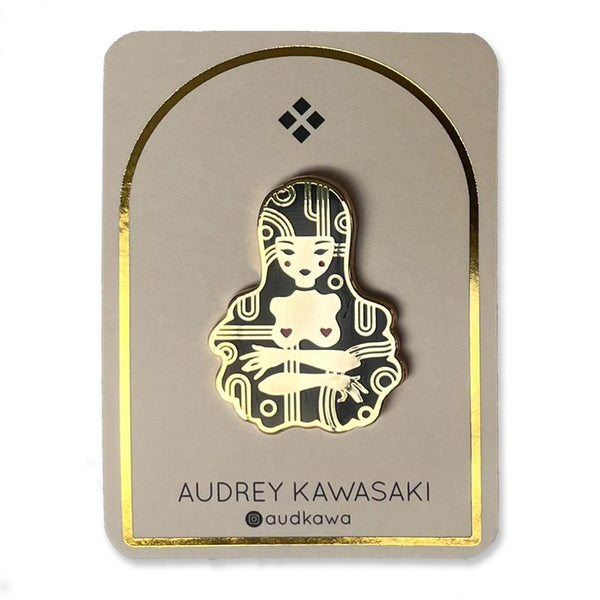 Audrey Kawasaki - 'Florence' Enamel Pin Badge