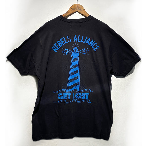 Rebels Alliance - "Get Lost"  Pocket Black T- Shirt