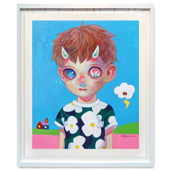 Hikari Shimoda - 'Children of This Planet #60' Framed - Unsigned