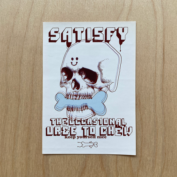 David Bray 'Satisfy' Sticker