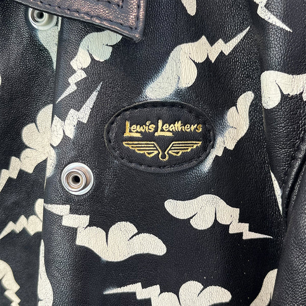 D*Face X Rebels Alliance Hand Painted Vintage Lewis Leathers Jacket