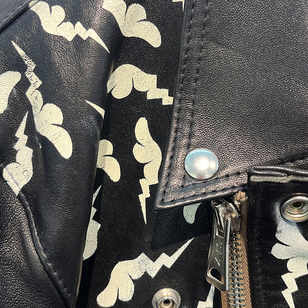 D*Face X Rebels Alliance Hand Painted Vintage Lewis Leathers Jacket
