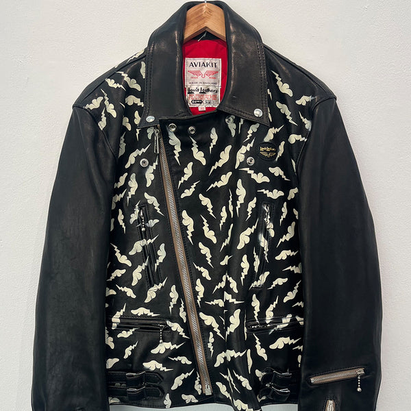 D*Face X Rebels Alliance Hand Painted Vintage Lewis Leathers Jacket