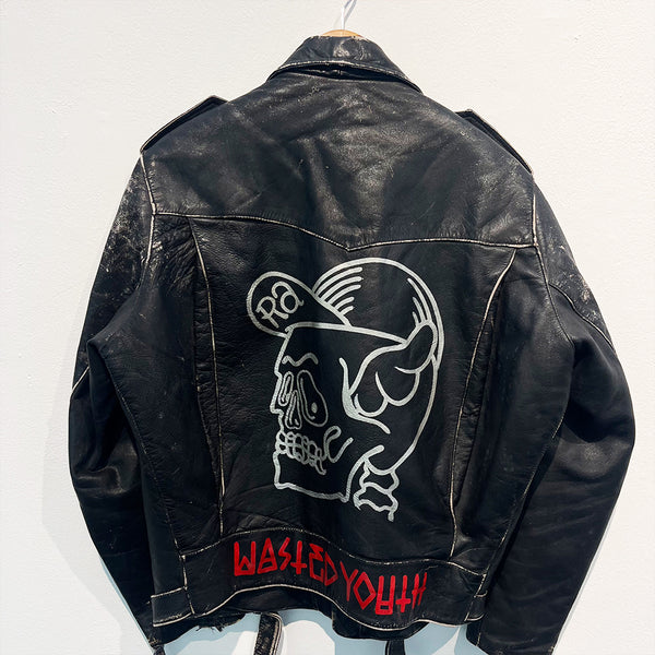 Rebels Alliance Hand Painted Vintage Leather Jacket