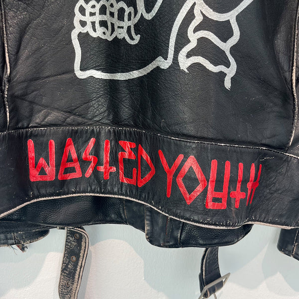 Rebels Alliance Hand Painted Vintage Leather Jacket