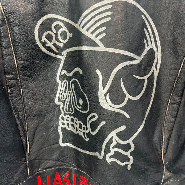 Rebels Alliance Hand Painted Vintage Leather Jacket