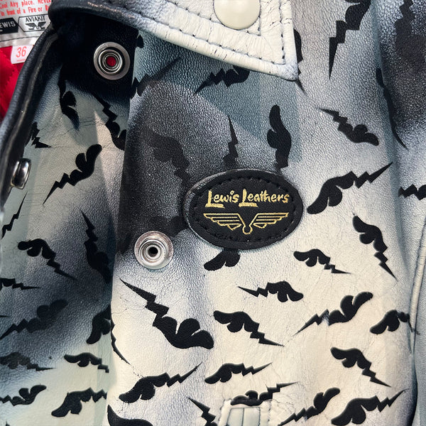 D*Face X Rebels Alliance Hand Painted Vintage Lewis Leathers Jacket