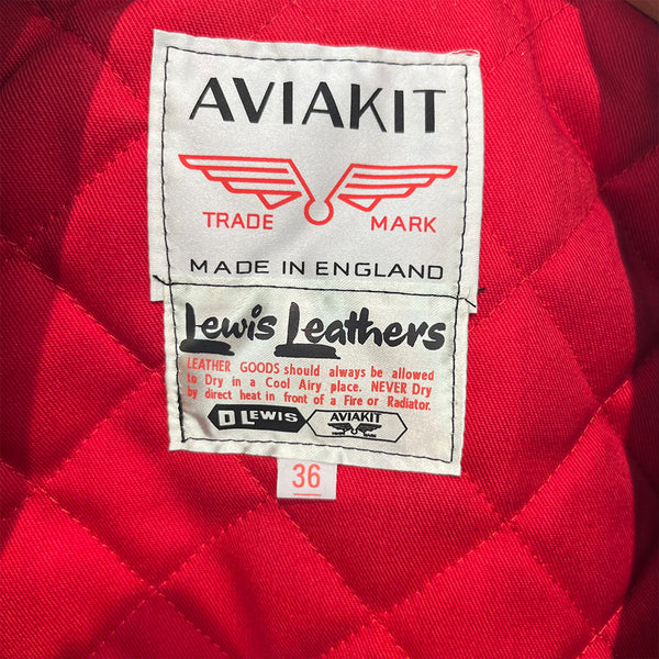 D*Face X Rebels Alliance Hand Painted Vintage Lewis Leathers Jacket