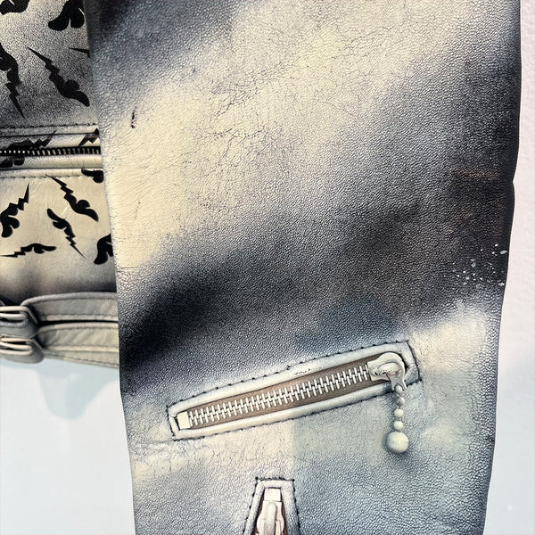 D*Face X Rebels Alliance Hand Painted Vintage Lewis Leathers Jacket