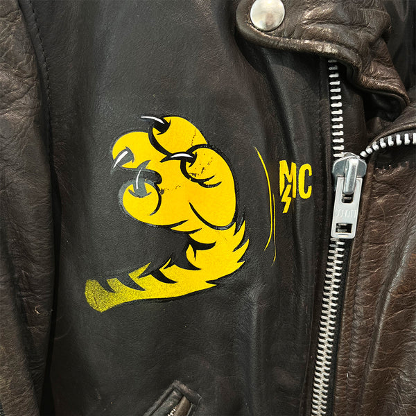 Rebels Alliance Custom Hand Painted Vintage Perfecto Leather Jacket