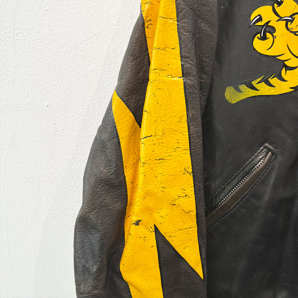 Rebels Alliance Custom Hand Painted Vintage Perfecto Leather Jacket