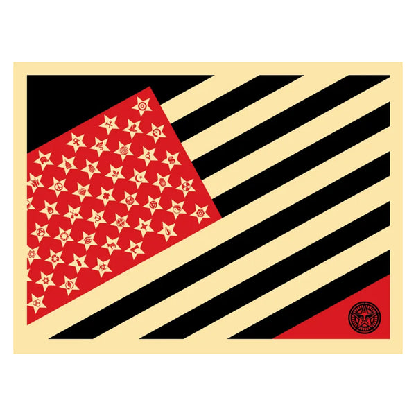 Shepard Fairey - Mayday Flag Small Screenprint