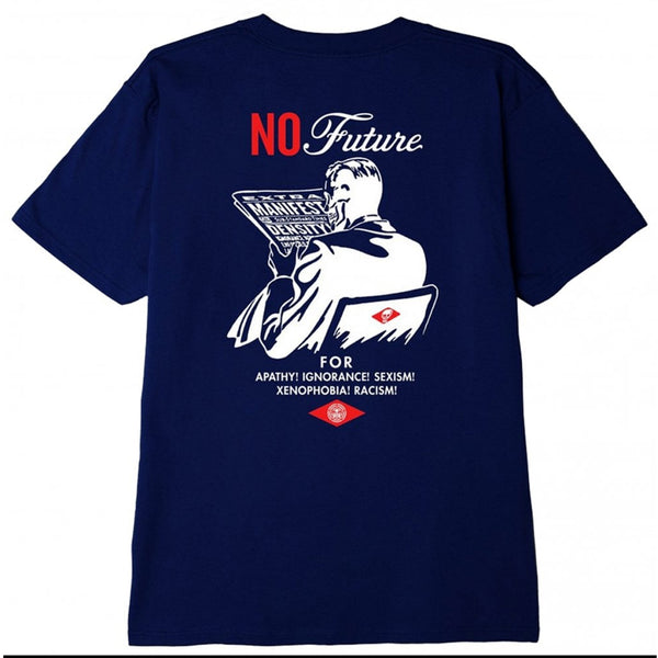 OBEY NO FUTURE CLASSIC T-SHIRT (NAVY)