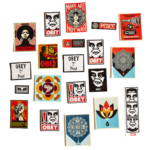 OBEY - 'SELECTION OF OBEY ARTWORK' STICKER PACK