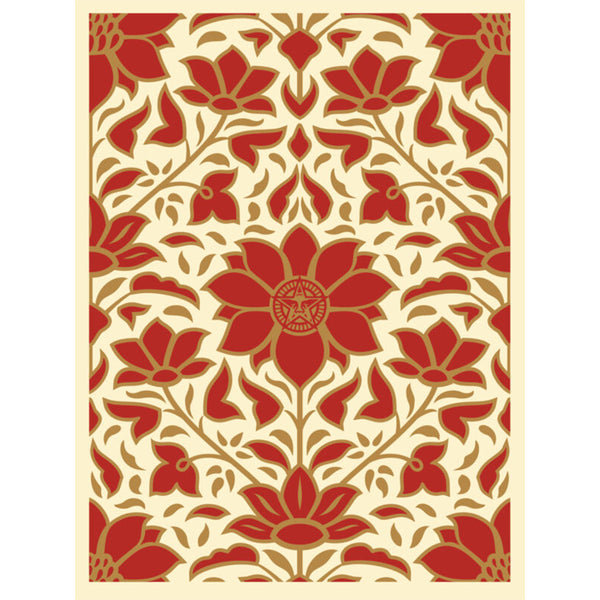 Obey Deco Floral Pattern (Red)