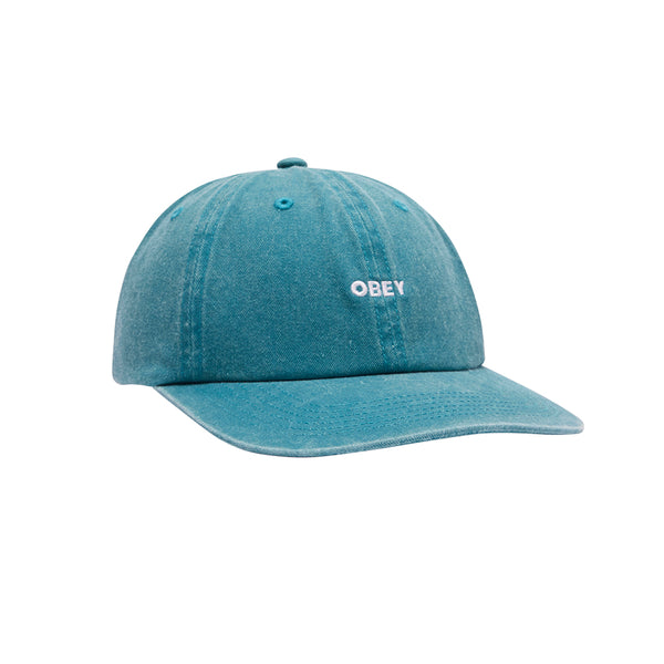OBEY PIGMENT LOWERCASE 6 PANEL STRAPBACK (Teal)