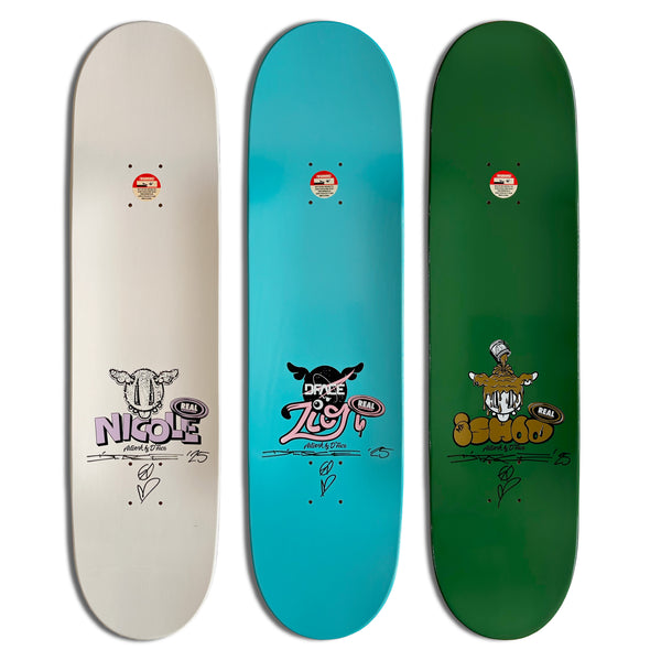 D*Face X Real Set Of Three Skatedecks
