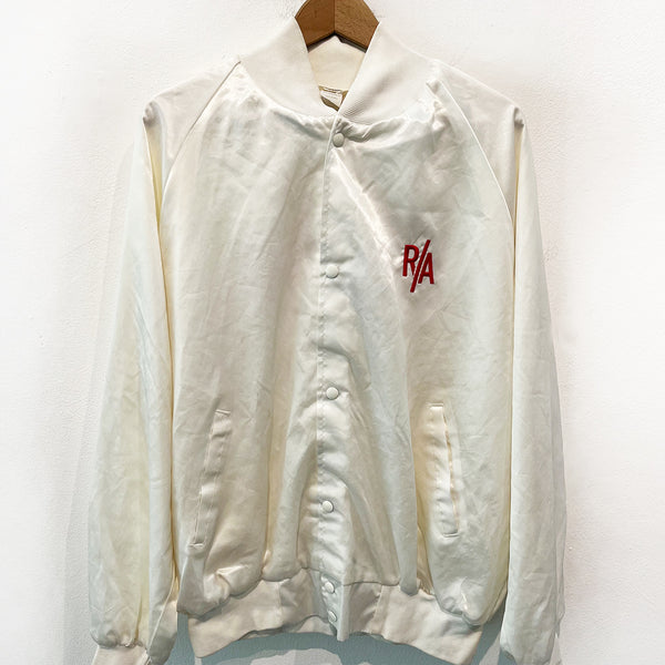 Rebels Alliance Vintage White Racing Bomber Jacket