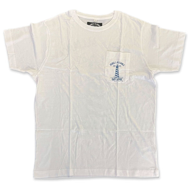 Rebels Alliance - "Get Lost" Pocket White T-shirt