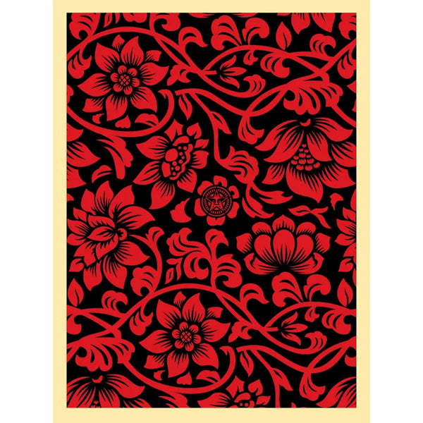 Shepard Fairey - Floral Takeover (Red/Black)