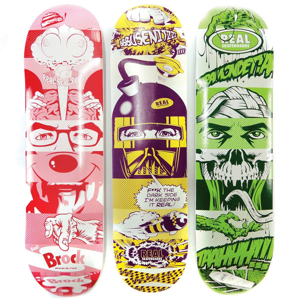 D*Face x Real Skateboards Set Of Three Skatedecks