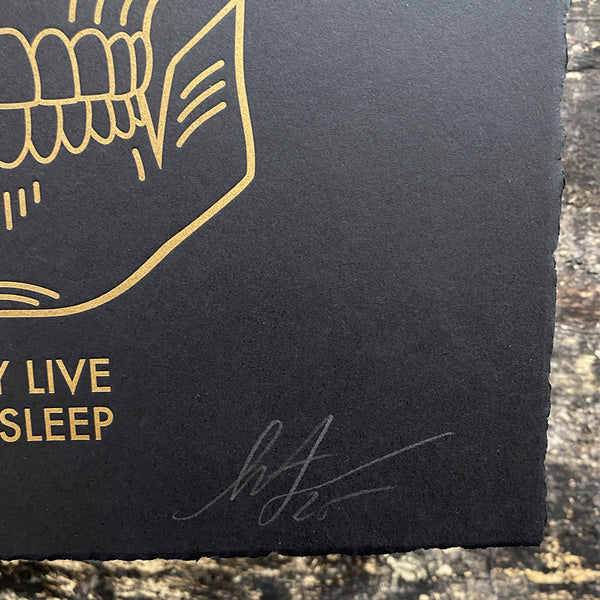 SHEPARD FAIREY - 'THEY LIVE WE SLEEP' LETTERPRESS (Black)