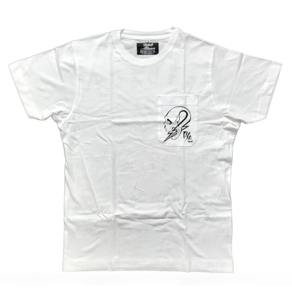 USUGROW X REBELS ALLIANCE - POCKET TEE WHITE