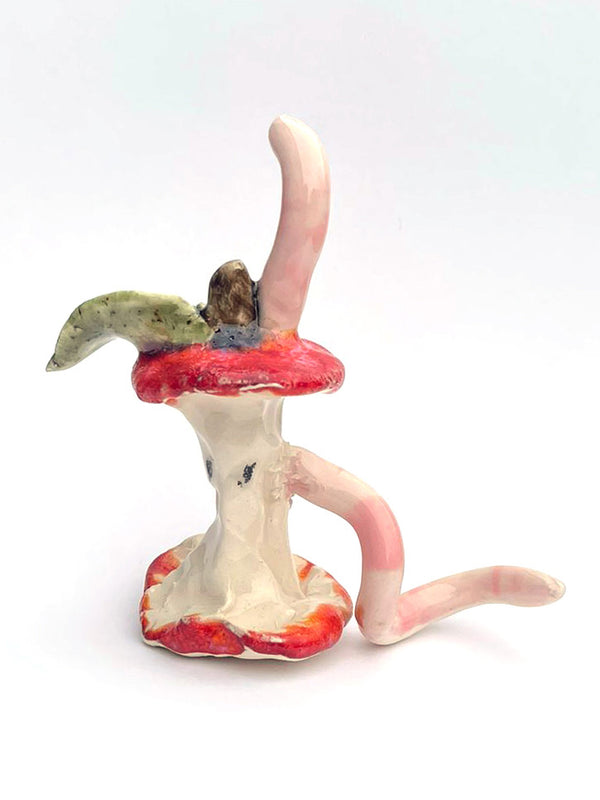 Daisy Tortuga - Ceramic Apple Core with Worm