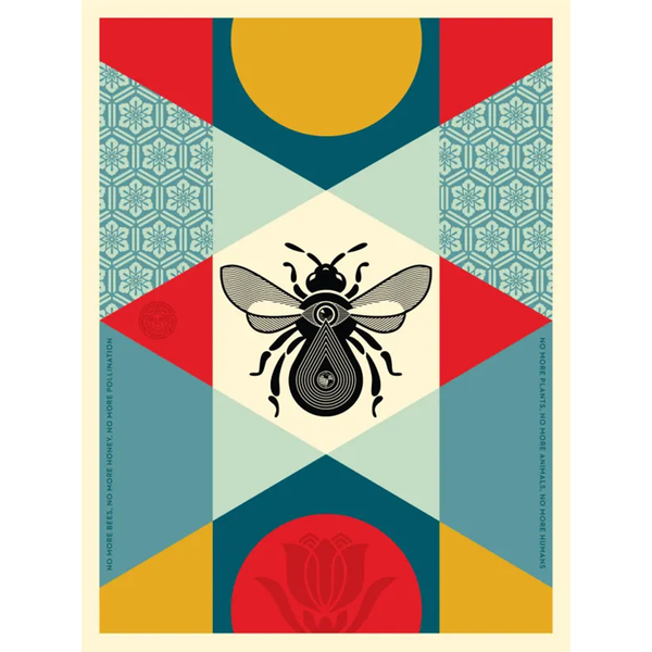 SHEPARD FAIREY - 'BEE GEOMETRIC' (BLUE)