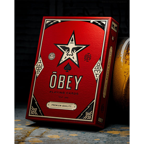 OBEY x Theory 11 Playing Cards – Red Edition