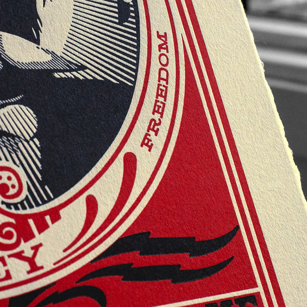 Shepard Fairey - Hendrix Fire Letterpress.