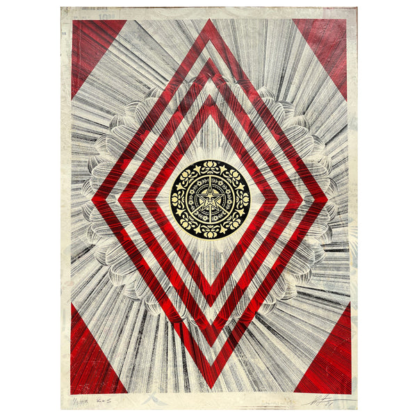 SHEPARD FAIREY X KAI & SUNNY - 'OBEY K&S FLOWER DIAMOND' AP