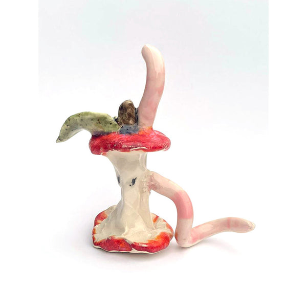 Daisy Tortuga - Ceramic Apple Core with Worm