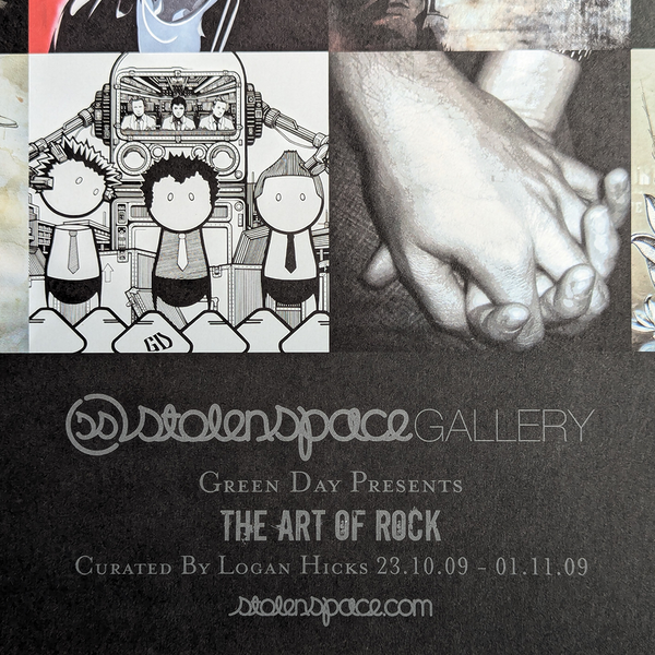 StolenSpace Gallery X Green Day 'The Art of Rock' poster