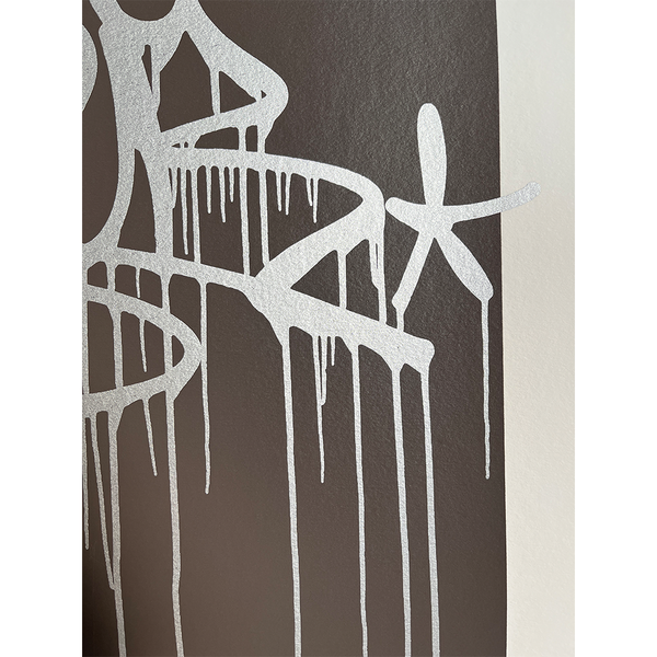 OKER - 'CHROME DRIPPY TAG (GREY)' PP