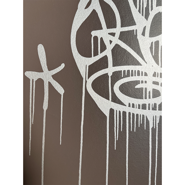 OKER - 'CHROME DRIPPY TAG (GREY)' PP