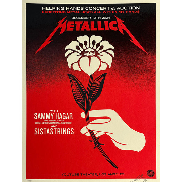 SHEPARD FAIREY - 'METALLICA HELPING HANDS' EDITION