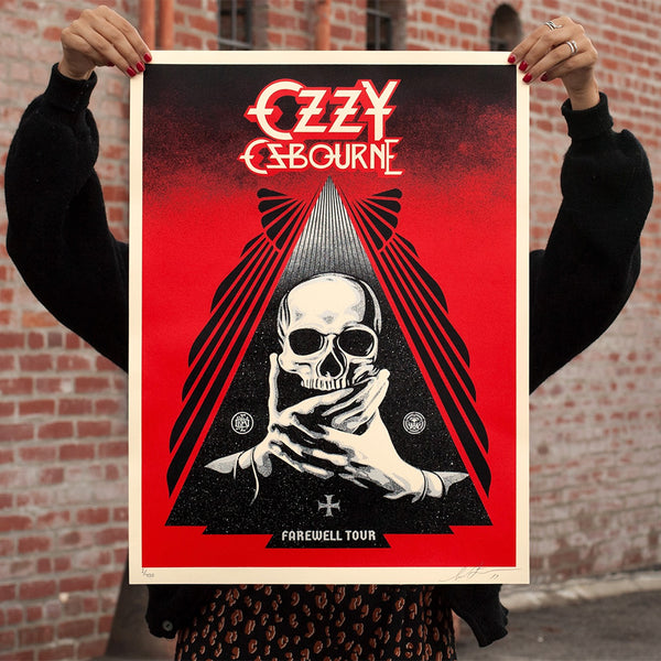 SHEPARD FAIREY - 'OZZY FAREWELL TOUR (Red)' EDITION