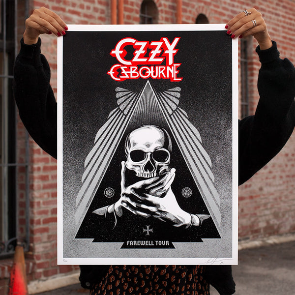 SHEPARD FAIREY - 'OZZY FAREWELL TOUR (Silver)' EDITION