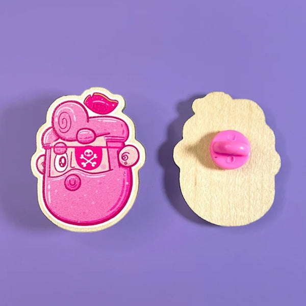 Ejits 'Skate to Death' Vinyl Sticker And Wooden Pin Set