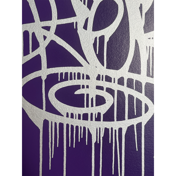 OKER - 'CHROME DRIPPY TAG (PURPLE)' PP