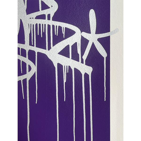 OKER - 'CHROME DRIPPY TAG (PURPLE)' PP