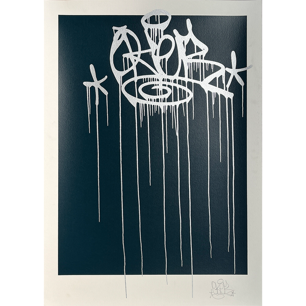 OKER - 'CHROME DRIPPY TAG (TEAL)' PP