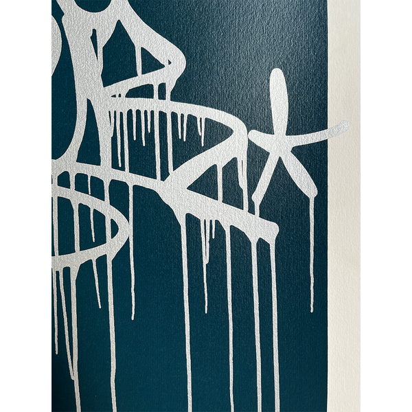 OKER - 'CHROME DRIPPY TAG (TEAL)' PP